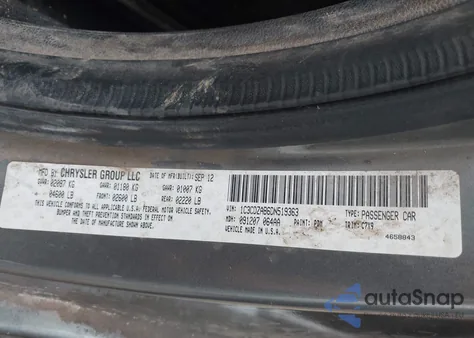 2013 Dodge Avenger Se z USA, uszkodzony, nr VIN 1C3CDZAB6DN519363